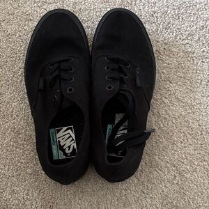 Vans Woman’s Classic Black Sneakers comfy Cush (don’t make anymore)